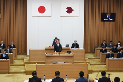 受章議員を代表して謝辞