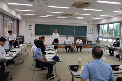 県警察学校にて