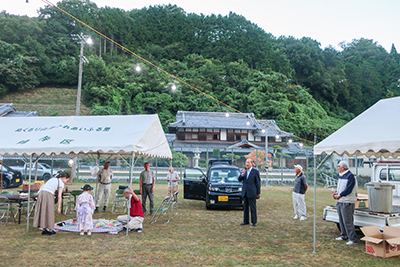 東山区にて挨拶